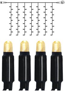 Lichtvorhang System 24 Extra, 1×1m, schwarz, 1W, 49 LED, warmweiss