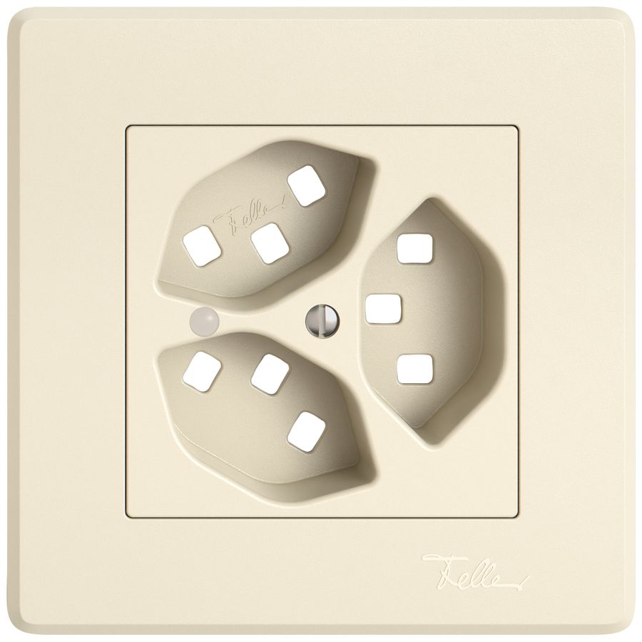 UP-Montageset EDIZIO.liv SNAPFIX® für 3×T23 mit Frontlinse cr