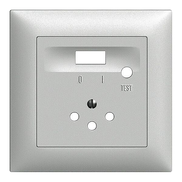 Frontset EDIZIOdue silver 88×88mm T12 FI