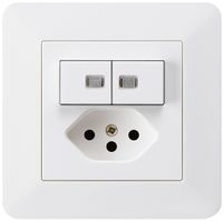 Combinaison lumineuse ENC 2×A-R/1P+T13 blanc kallysto.trend 2 lentilles