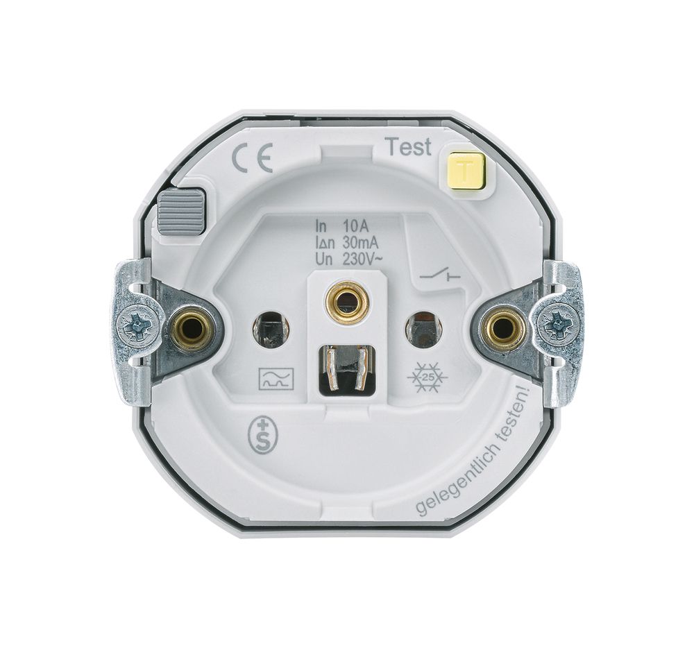 Inserto per presa Hager montaggio E 10A FI 30mA