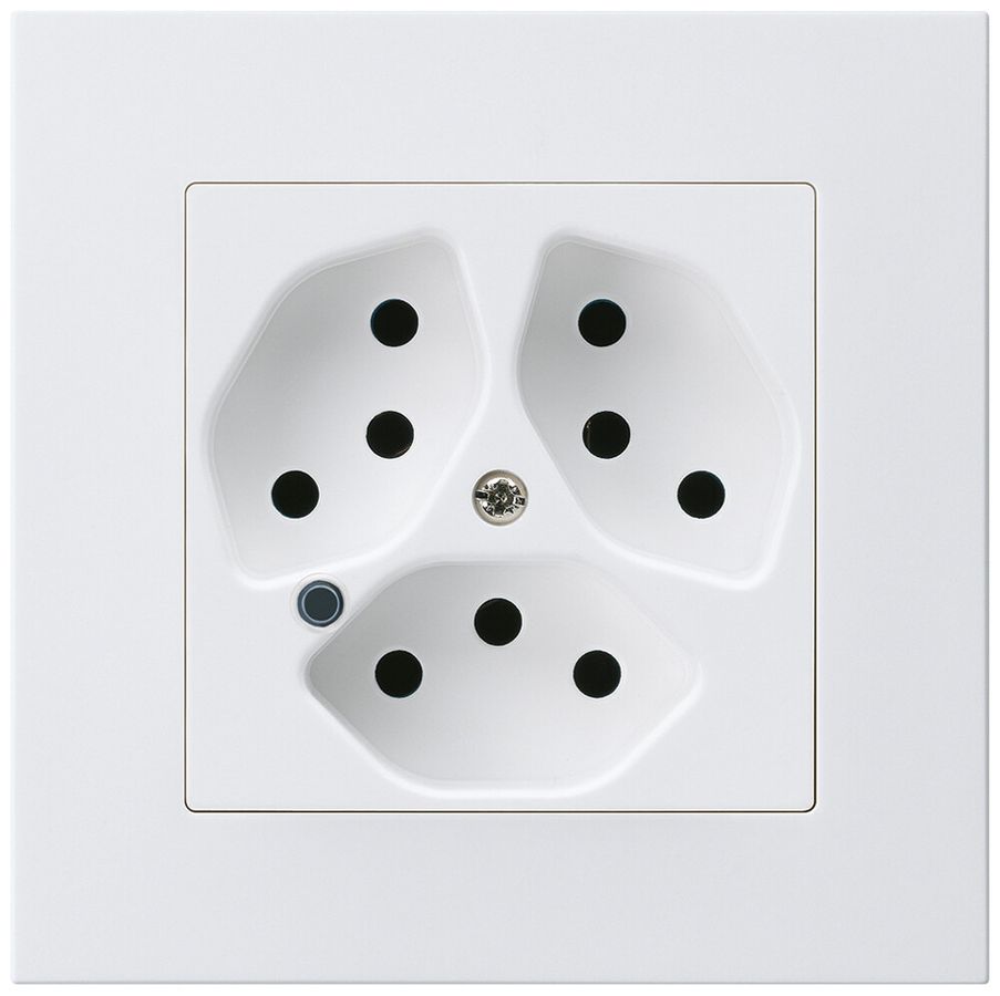 Presa INC Hager kallysto.pro 3×T13 illuminato C bianco ultra