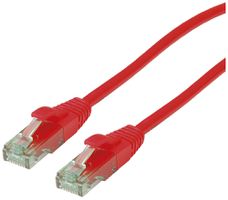 Cavo patch RJ45 ROLINE RM cat.6A U/UTP AWG26 TPE rosso 0.3m