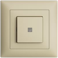 UP-Leuchtdruckschalter EDIZIOdue 3/1L vanille, mit Linse, KS, LED gelb