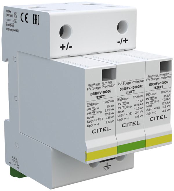 Protezione sovratensione fotovoltaica Flury DS 50 PVS T1/T2