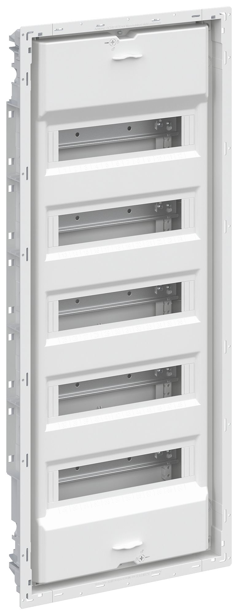 UP-Kleinverteiler ABB UK660NB, 5-reihig, 60TE, 855×367×95mm, weiss