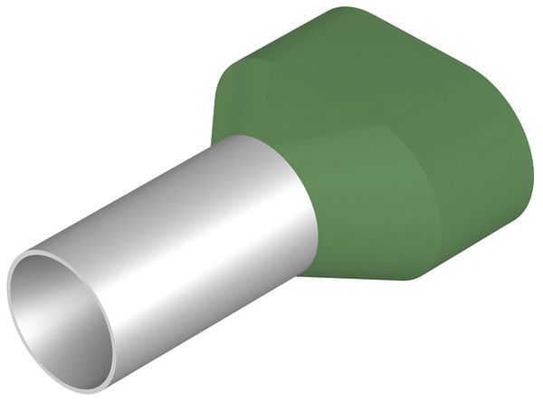 Zwillings-Aderendhülse Weidmüller H isoliert 2×16mm² 16mm grün, lose