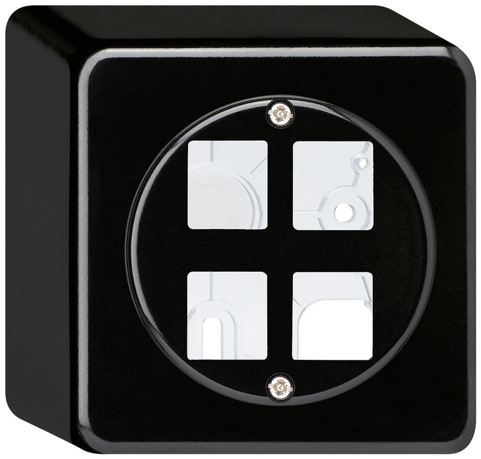 AP-Montageset HMS basico für 4 Module schwarz