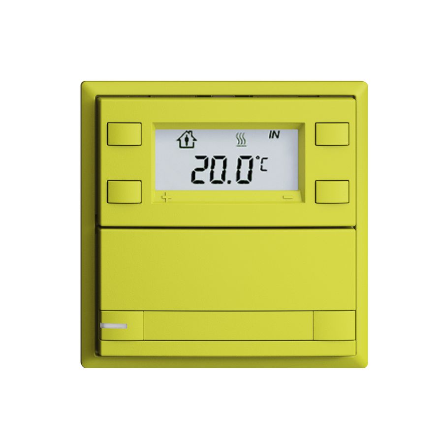 Poussoir RTH ENC KNX 1× EDIZIOdue F lemon, avec pap.+LED RGB