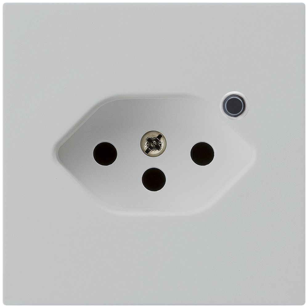 Prise Hager kallysto 1×T13 illuminé A gris clair