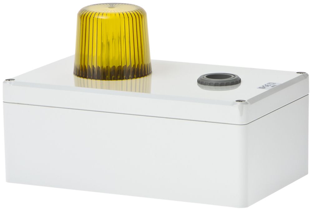 Lampe flash Hugentobler type 100 avec sirène 230VAC jaune