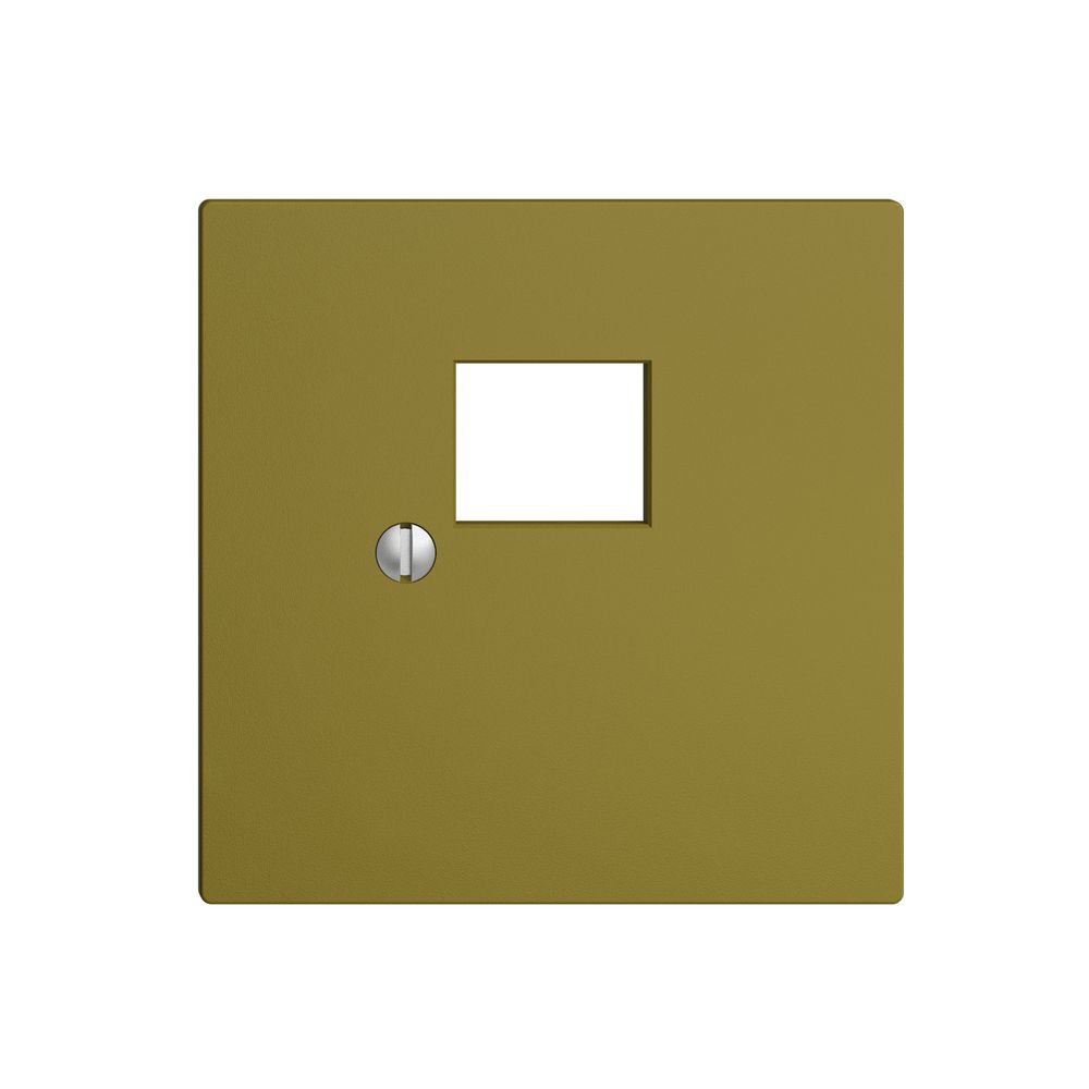 Placca frontale 1×RJ45 EDIZIOdue olive R&M swissline