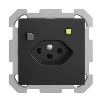 UP-Steckdose EDIZIOdue T13 FI 30mA FM, schwarz
