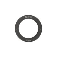 Kennscheibe NEVO, f.Drehschalter, 0-Giorno-0-Notte, schwarz