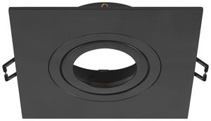 Einbaurahmen SLV NEW TRIA 75 Aluminium 110×110×26mm schwarz