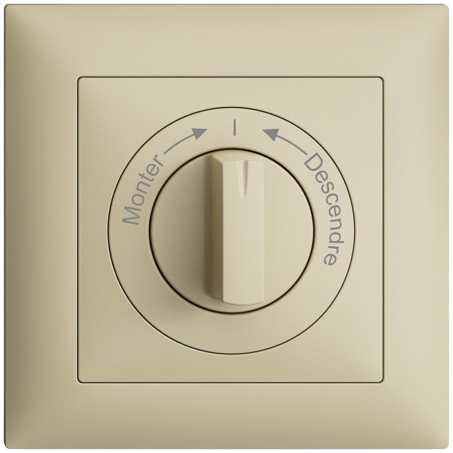 Kit front.Monter->I<-Descendre EDIZIOdue 88×88mm vanille