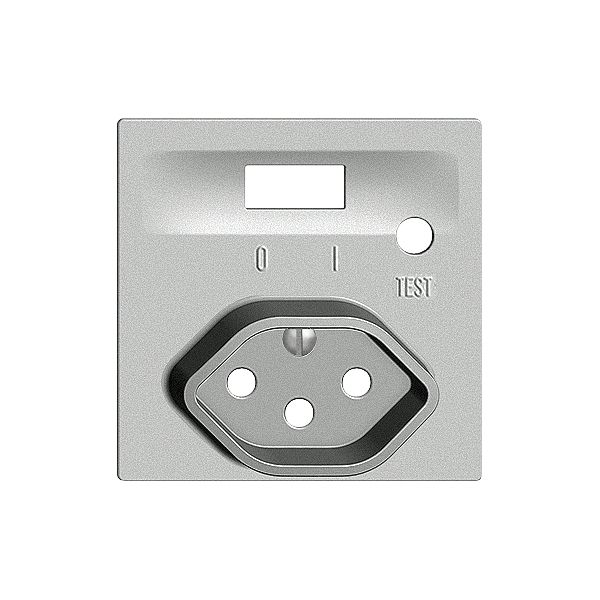 Frontset EDIZIOdue zu FI-Steckdose silver