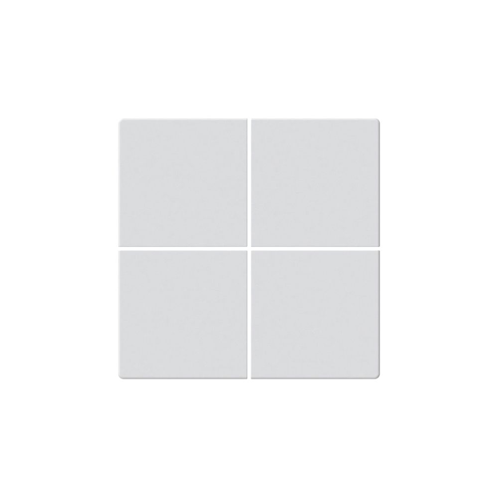 KNX-Tasterfront Hager BA basico Z 4-fach weiss 45×45mm