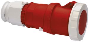 Prise mob.CEE Bals 4P 125A 400V 6h rouge IP67 nick.BV,TE-Pl.
