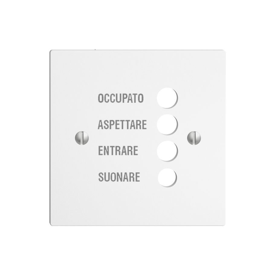 Frontplatte EDIZIOdue weiss italienisch