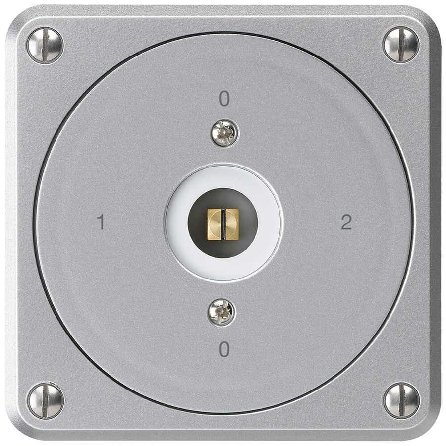 UP-Steckschlüsselschalter robusto ohne Klappdeckel 2/1P aluminium Vierkant