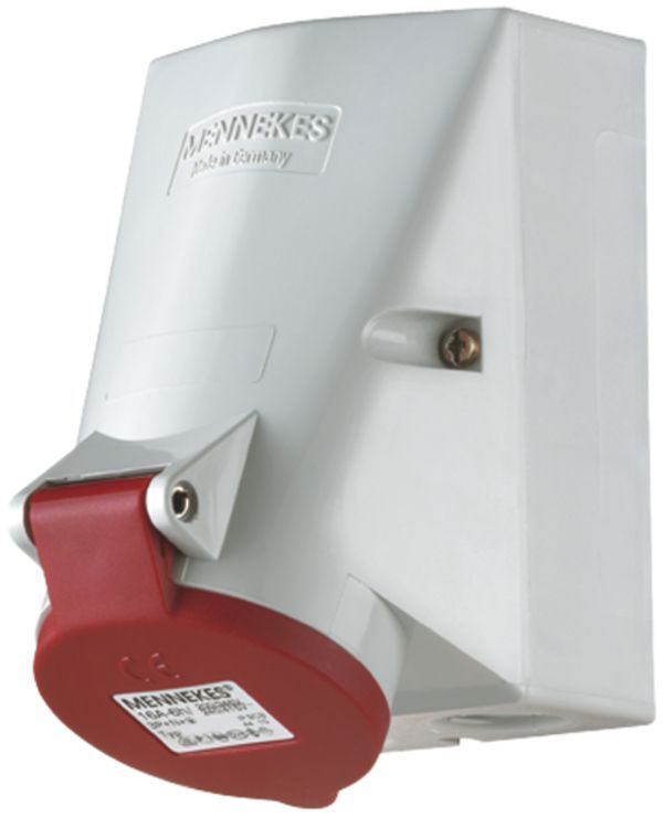 AP-Steckdose CEE Mennekes 32A 3LNPE rot