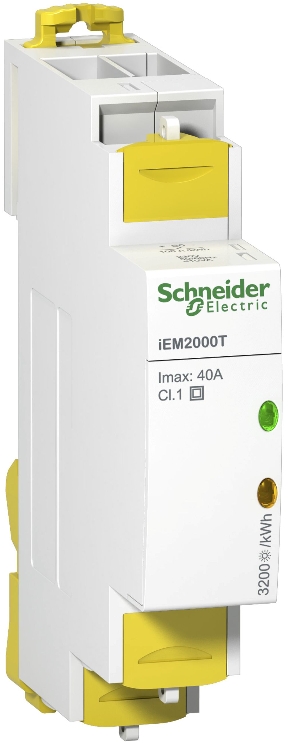 Compteur d'énergie AMD Schneider Electric iEM2000T 1P+N 40A impulsions s.écran