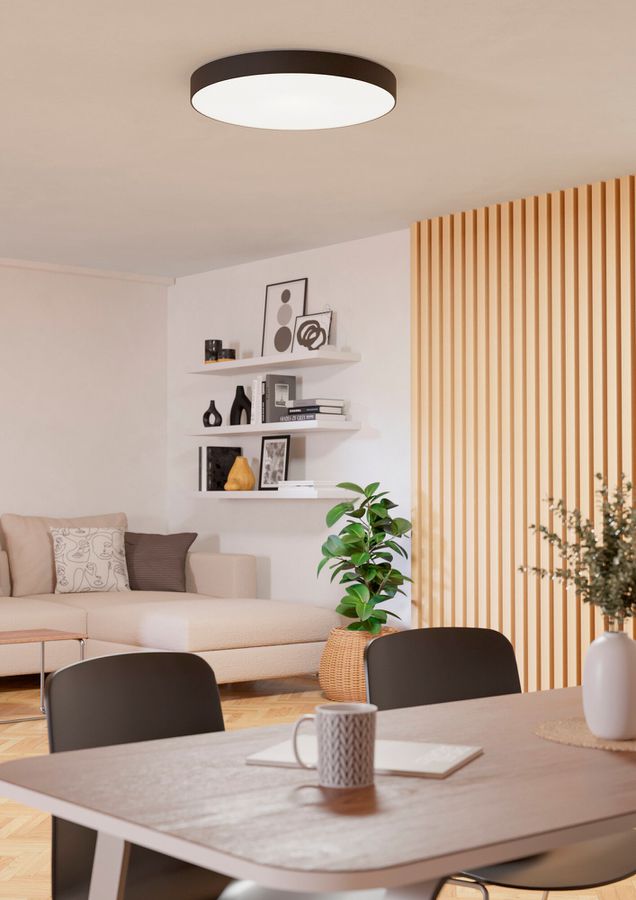 LED-Deckenleuchte Eglo GALLIZZI-Z 40W 0…5300lm 2700…6500K DIM Ø690mm schwarz