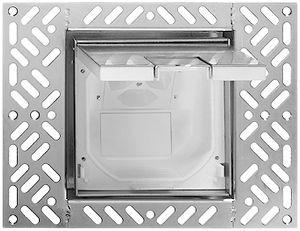 Bodendose FH 130×130mm bündig mit Klappdeckel Cr geschl.