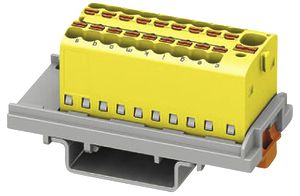 Bloc de distribution PX PTFIX 4/18X1.5-NS35 YE