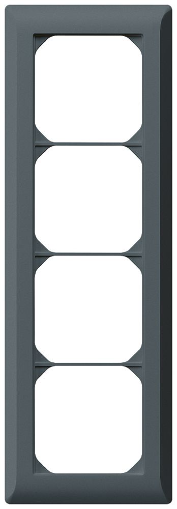 Cadre de recouvrement ENC kallysto.line 4×1 anthracite 92×272mm