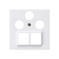 Frontplatte HMS kallysto für R/TV/SAT weiss