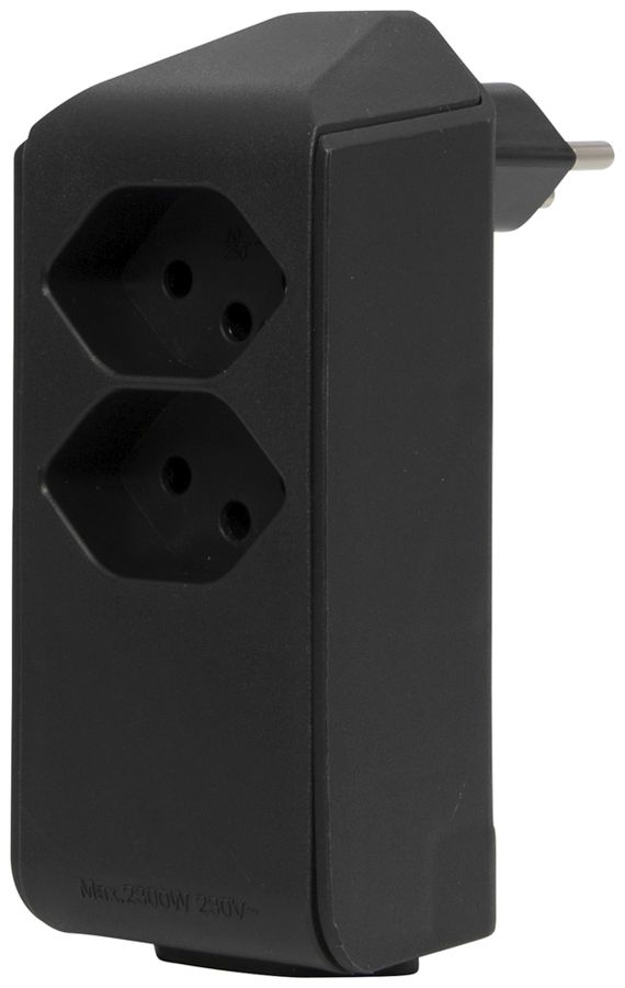 Fiche de dérivation cleverLINE 2+1×T13 300° sans suspension noir