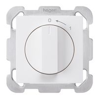 UP-Schwenktaster 0<-1/2L weiss kallysto mit Drehgriff