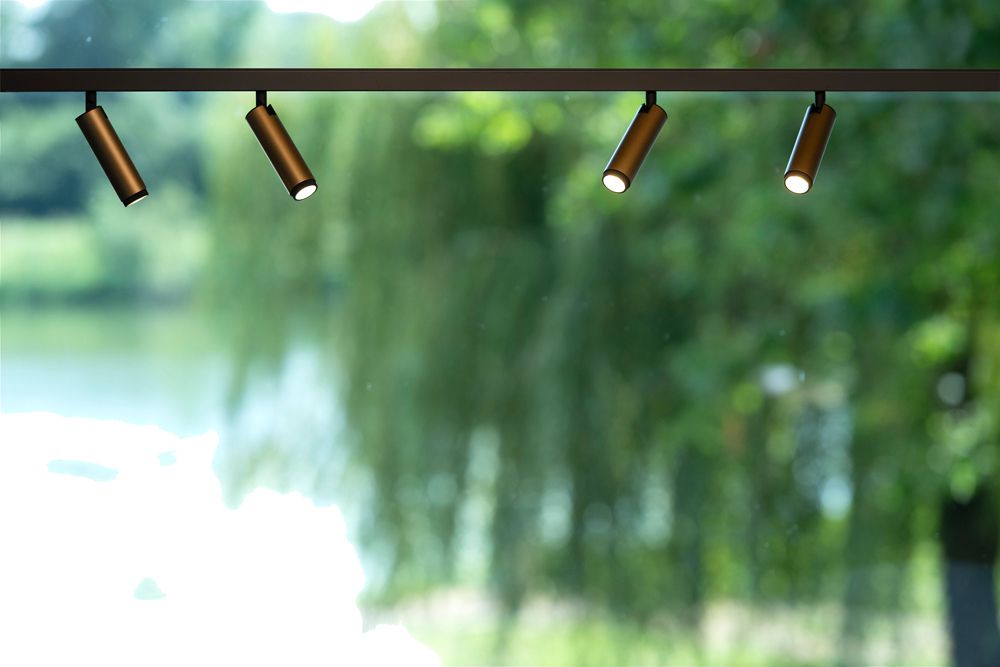 Spot LED SLV GRIP S 1×9.8W 530lm 927 29° DALI 48V AD Ø30×101mm bronzo