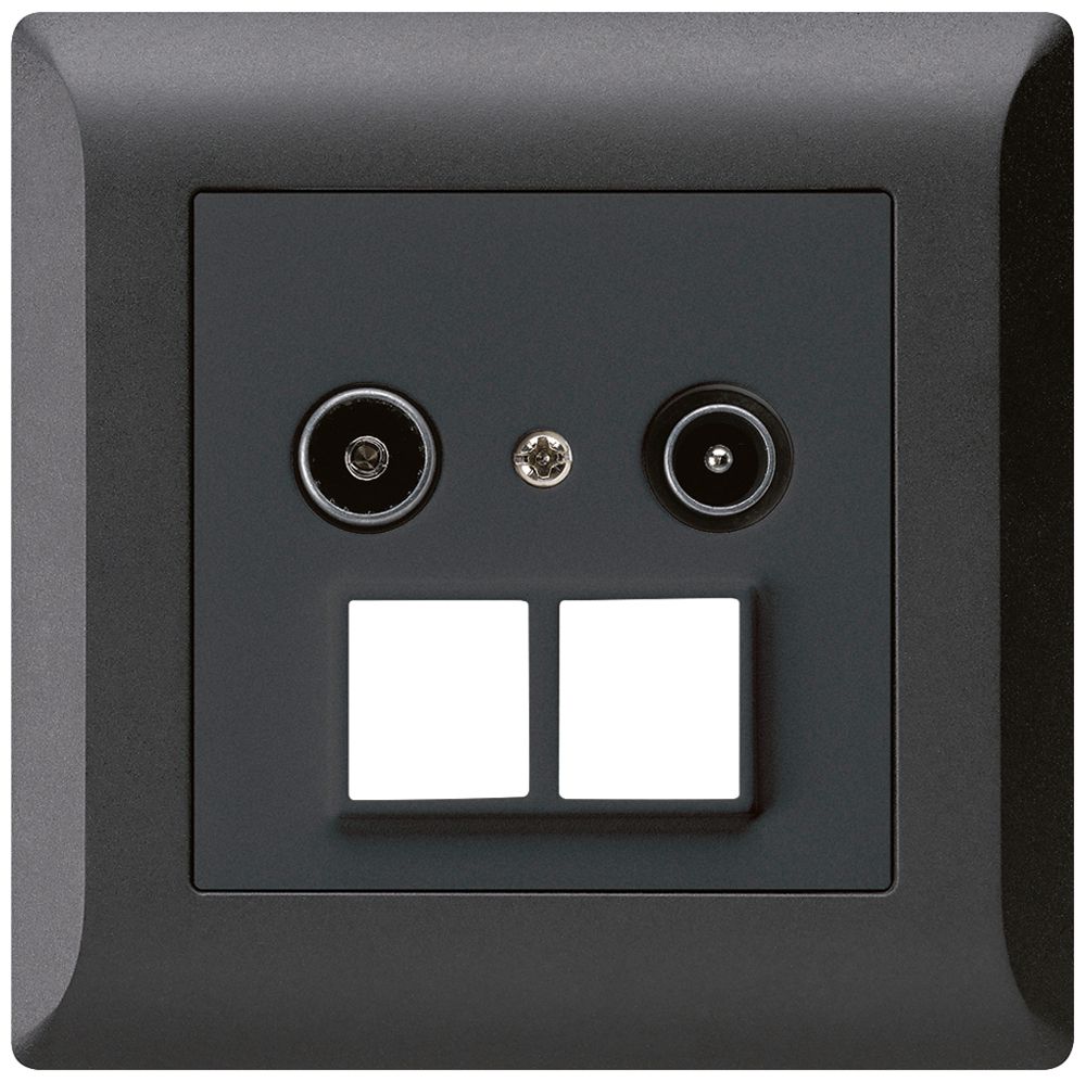 UP-Antennendose R/TV HMS kallysto.line 23dB schwarz