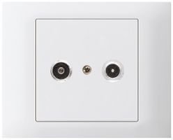 EB-Antennendose kallysto R-TV Bauart T mit EB-Dose G3 4dB 2GHz weiss