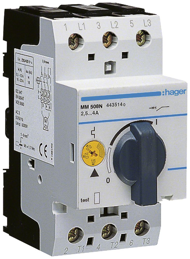 Salvamotore Hager 2.5…4A