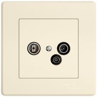 UP-Antennendose TV-R-Daten EDIZIO.liv SNAPFIX® 4dB cr