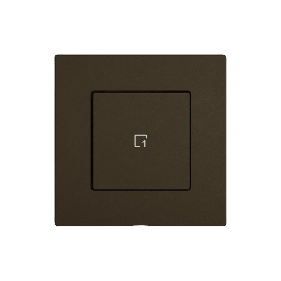 Kit de montage EDIZIO.liv Wiser SNAPFIX® p.poussoir scène 1 scène 1T br