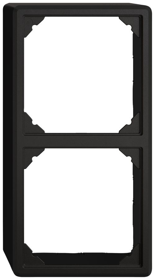 Capot AP EDIZIO.liv SNAPFIX® pour 2 appareils GX.54.A noir