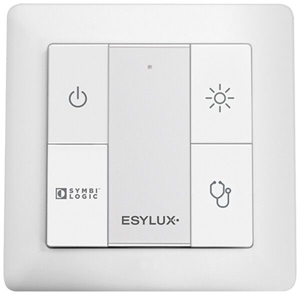 UP-Taster ESYLUX DALI, 4-fach, für Patientenzimmer-Lichtszenen
