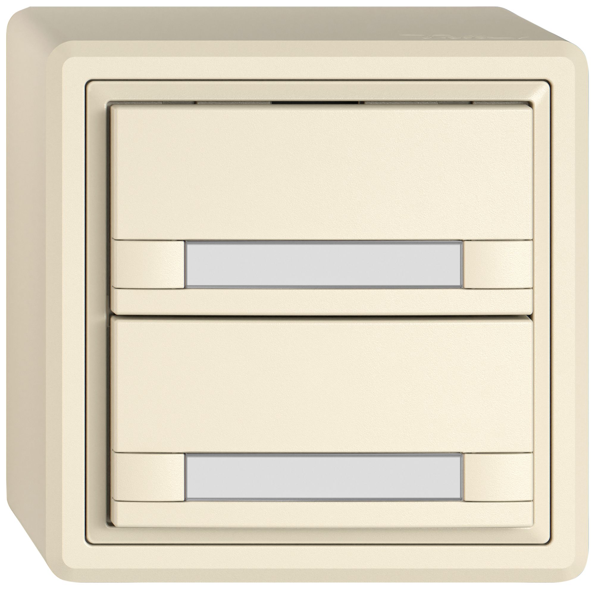 AP-Universaltaster EDIZIO.liv UNI SNAPFIX® 5…48V o.LED 2× 2-Tbed.Pap.cr