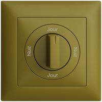 Kit frontal Nuit-Jour-Nuit-Jour EDIZIOdue 88×88mm olive