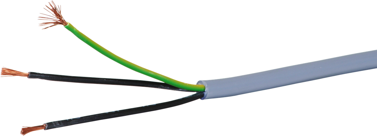 Câble de commande LiYY 3×1.5mm² numéroté gris