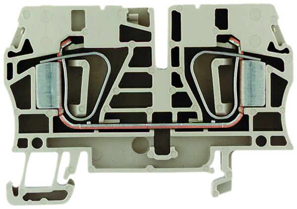 Durchgangs-Reihenklemme Weidmüller ZDU 6 Zugfeder 6mm² TS35 beige