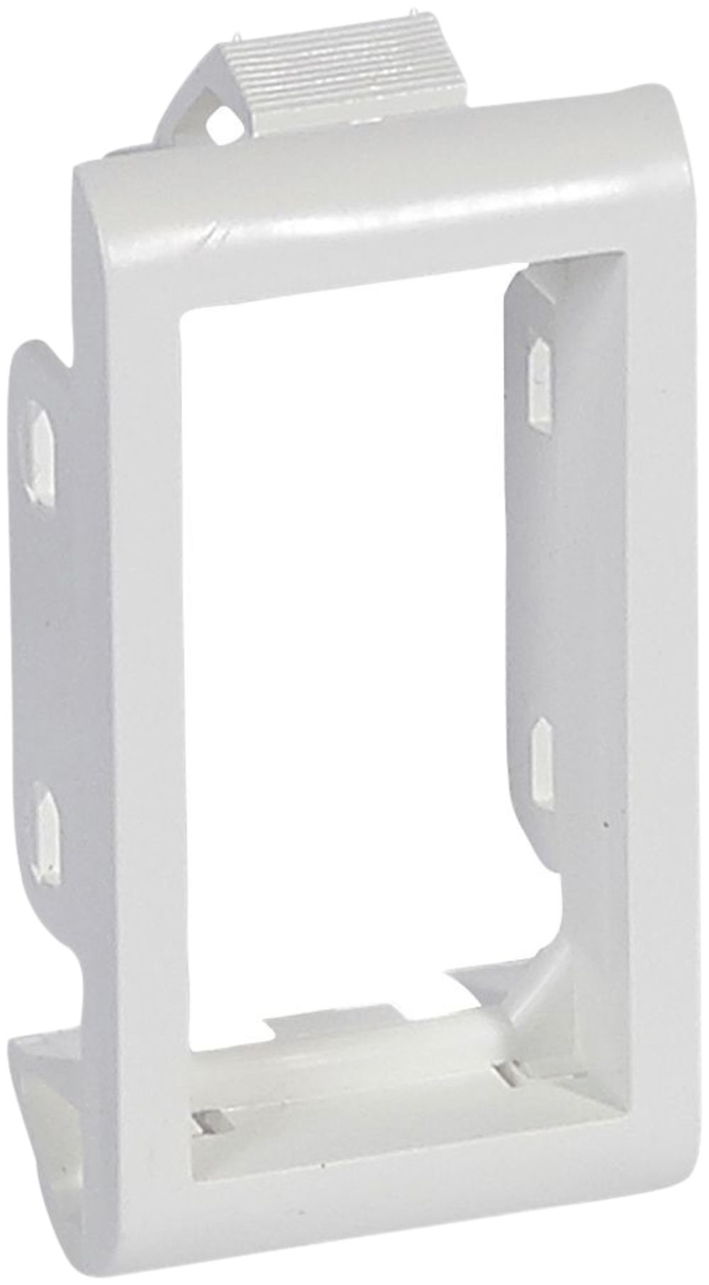 Quadro supporto INS MOS 1×1 bianco per placca Ø1…3mm 1 modulo