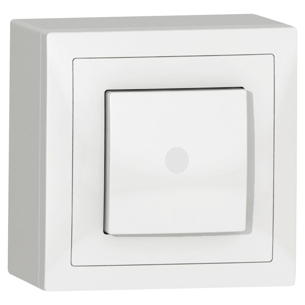 AP-Leuchtschalter SIDUS A 3/K weiss glänzend