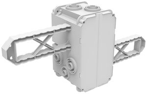 UP-Einlasskasten Spotbox UP2, 2×1, Flügeldose, grau
