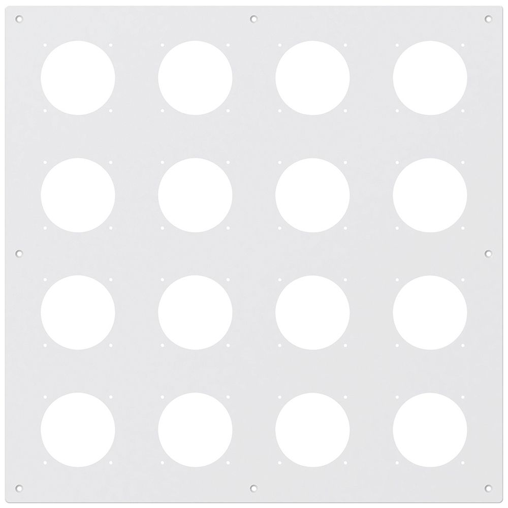 Placca d.montaggio INC robusto 4×4 alluminio, bianco